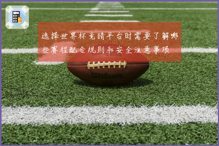 选择世界杯竞猜平台时需要了解哪些赛程配合规则和安全注意事项